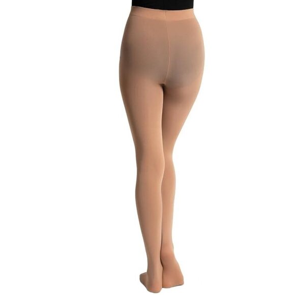 Lot of 2 Capezio Footed Tight 1825 LSN Light Suntan Small - Picture 2 of 5